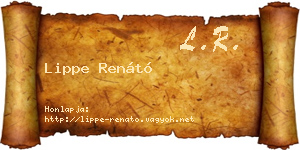 Lippe Renátó névjegykártya