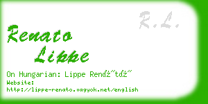 renato lippe business card